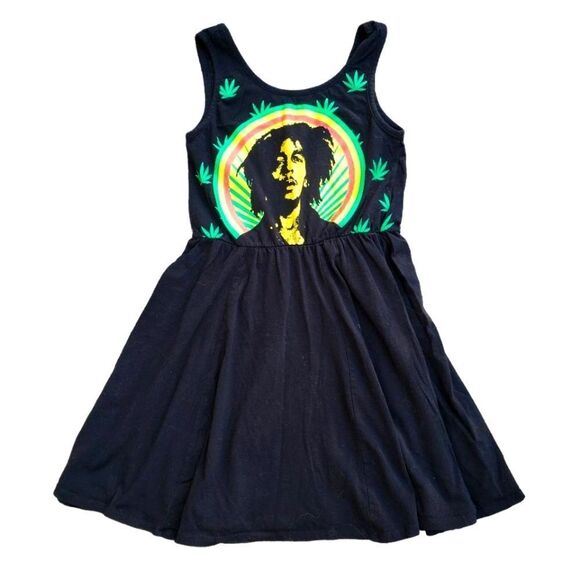 Bob Marley Babydoll Sleeveless Sundress Women's Size Small - Picture 1 of 5